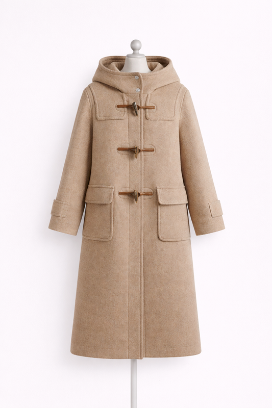 Hamida Pure Wool Duffle Coat