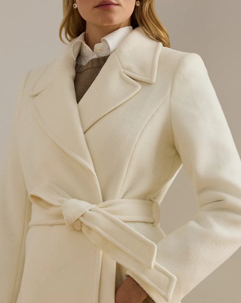 Hamida Wool Blend Women Gown Coat