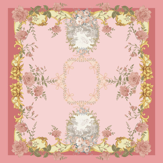 Luxe Floral Silk Scarf