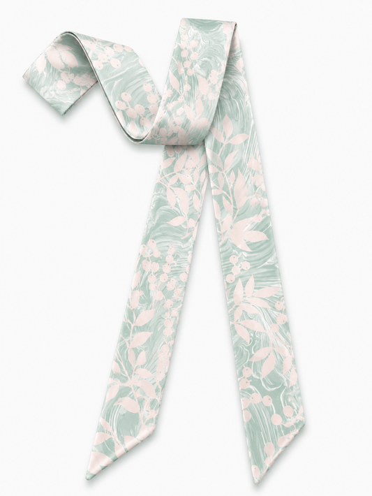 Serene Landscape Silk Scarf2