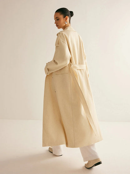 Hamida Modern Trench-Style Coat