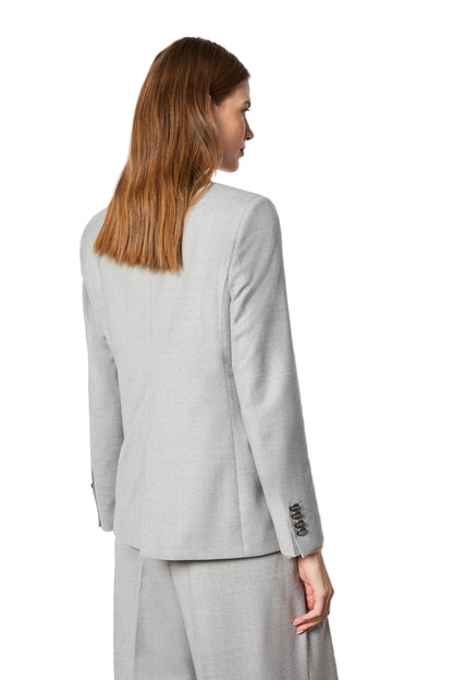 Structured Double-Breasted Tailored Coat and Blazer