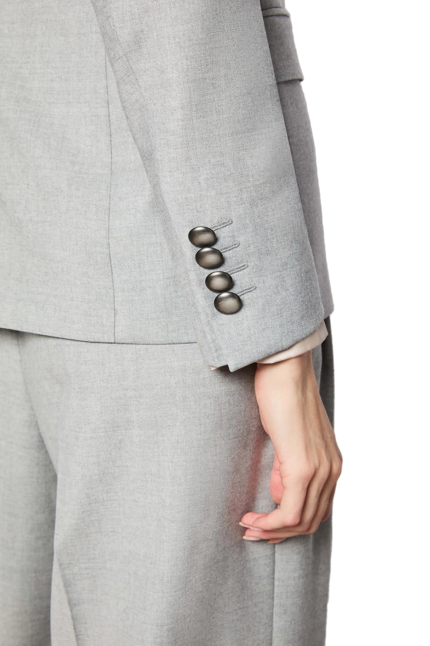 Structured Double-Breasted Tailored Coat and Blazer