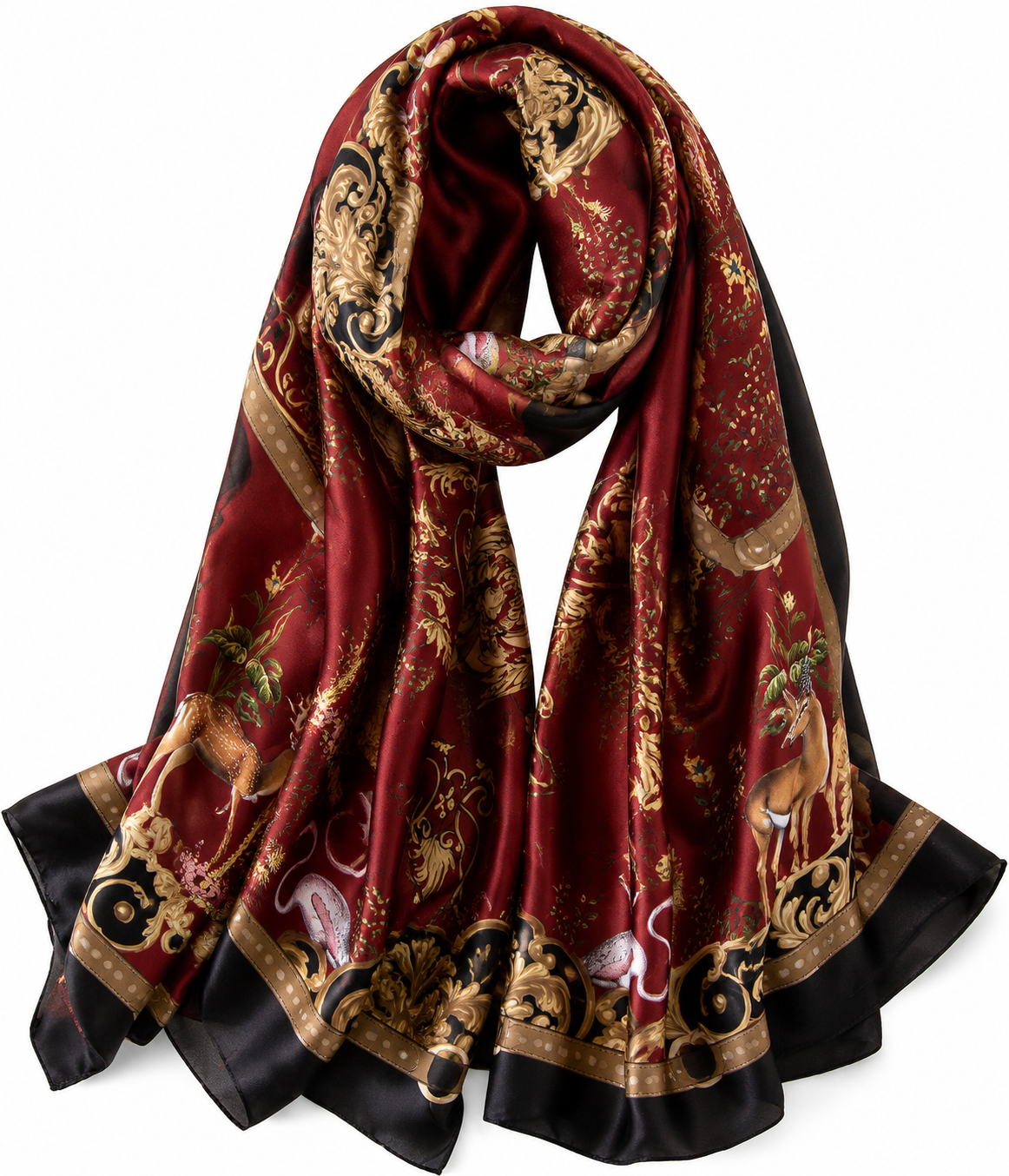 Baroque Wildlife Silk Scarf