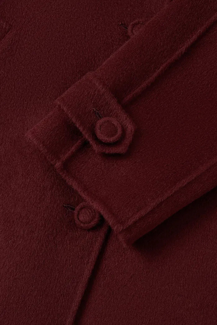 Cape Trench Coat in Cashmere Wool Double-Face