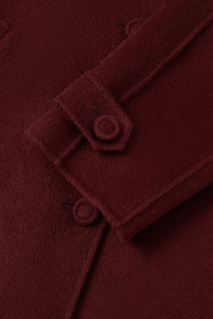 Cape Trench Coat in Cashmere Wool Double-Face