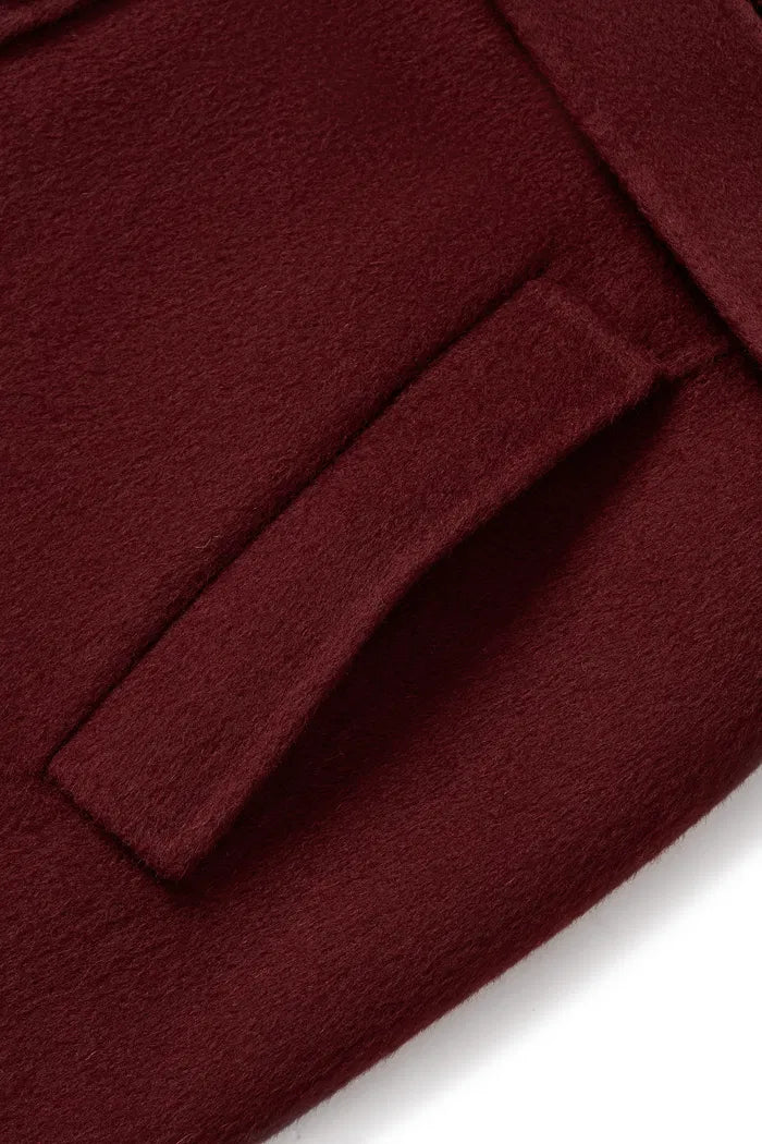 Cape Trench Coat in Cashmere Wool Double-Face