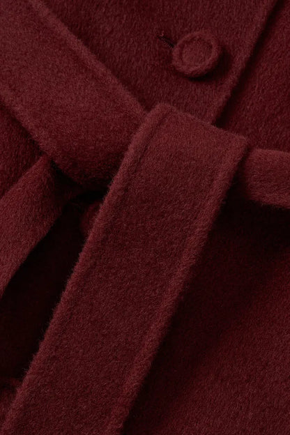 Cape Trench Coat in Cashmere Wool Double-Face