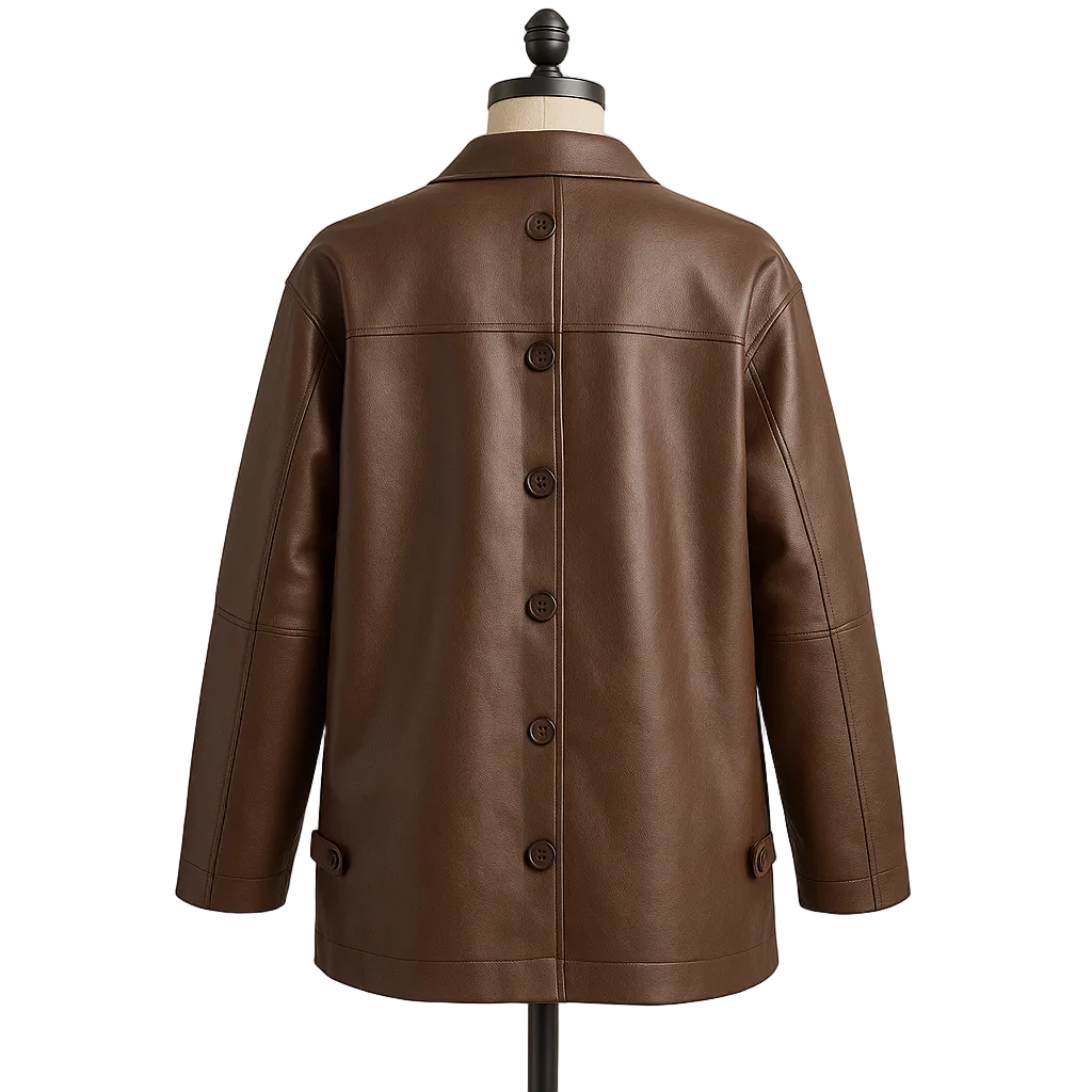 Hamida Signature Luxe Leather Blazer