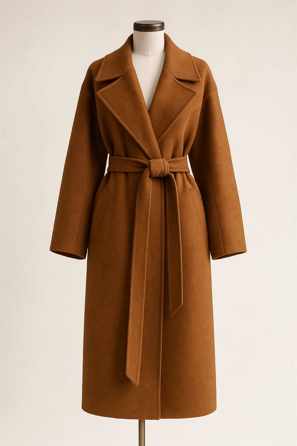 Hamida Classic Wool Double-Breasted Coat