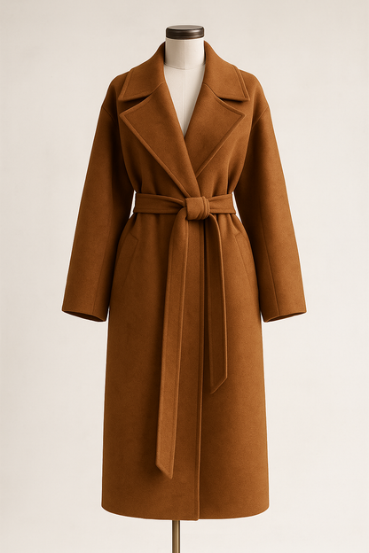 Hamida Classic Wool Double-Breasted Coat
