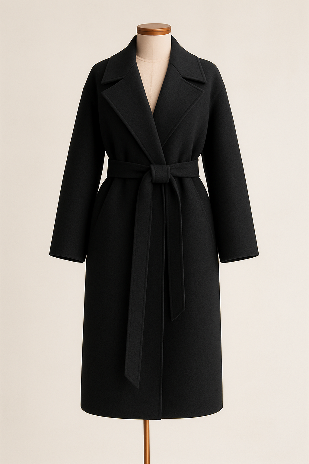 Hamida Classic Wool Double-Breasted Coat