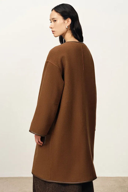 Coat in Double-Face Cashmere Wool