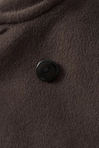 Double Breasted Long Coat in Double Face Merino Cashmere