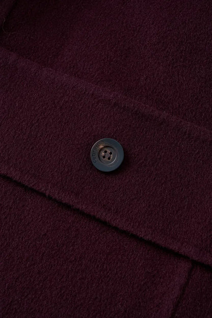 Double Faced Cocoon Coat in Merino Wool
