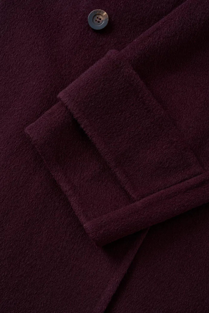 Double Faced Cocoon Coat in Merino Wool