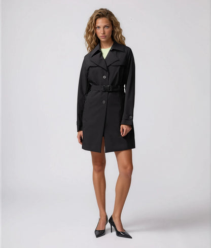 Elegant Mid-Length Trench Coat