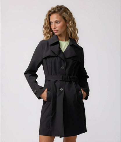 Elegant Mid-Length Trench Coat