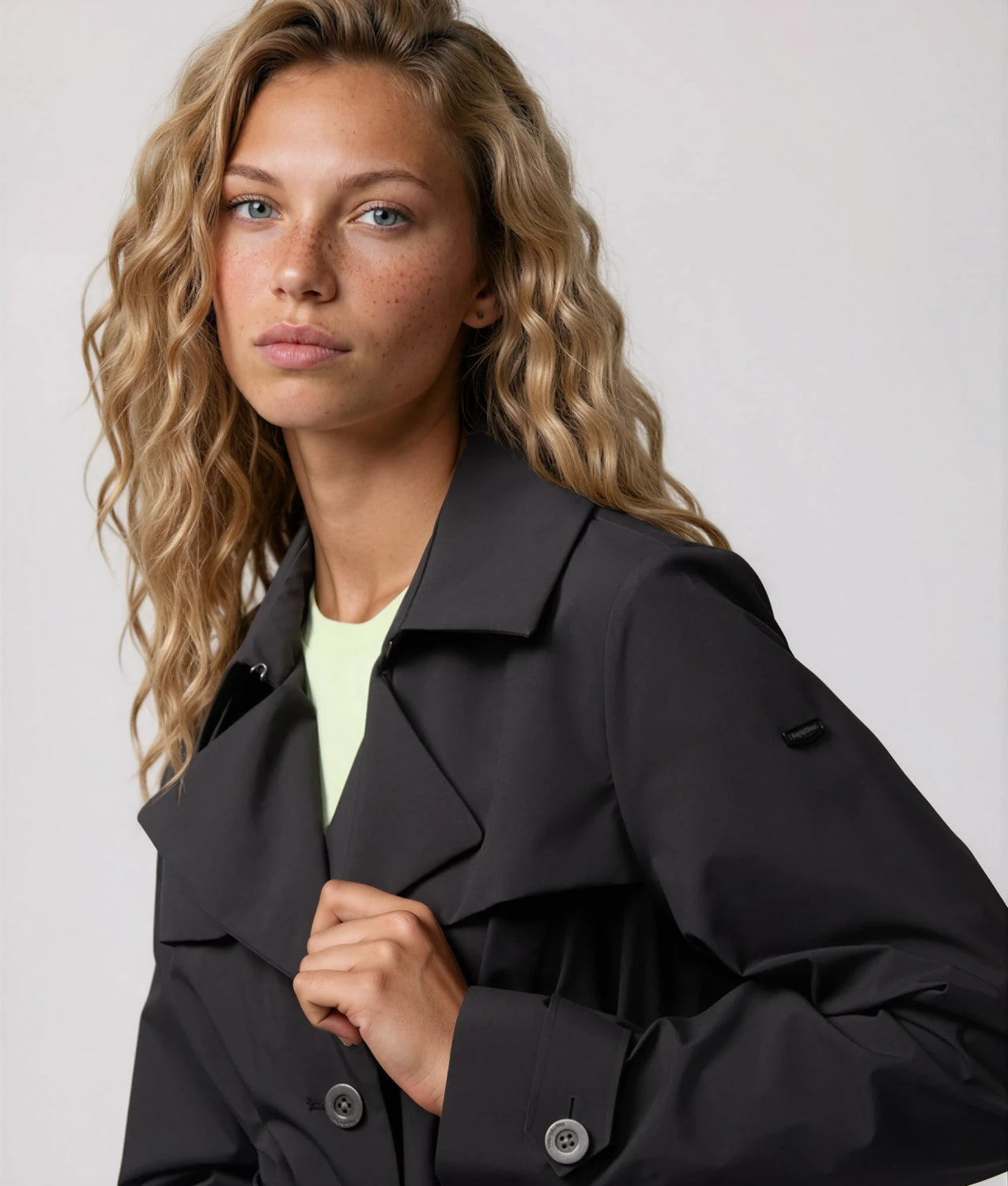 Elegant Mid-Length Trench Coat