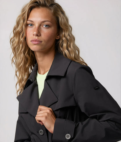 Elegant Mid-Length Trench Coat