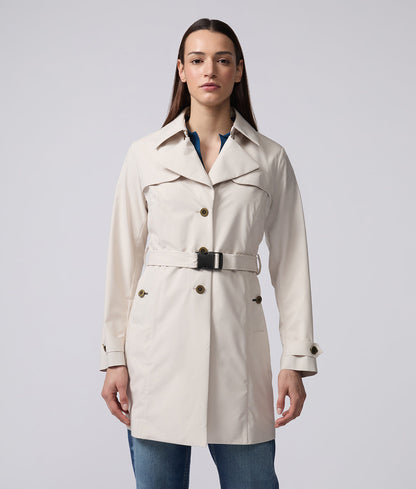 Elegant Mid-Length Trench Coat
