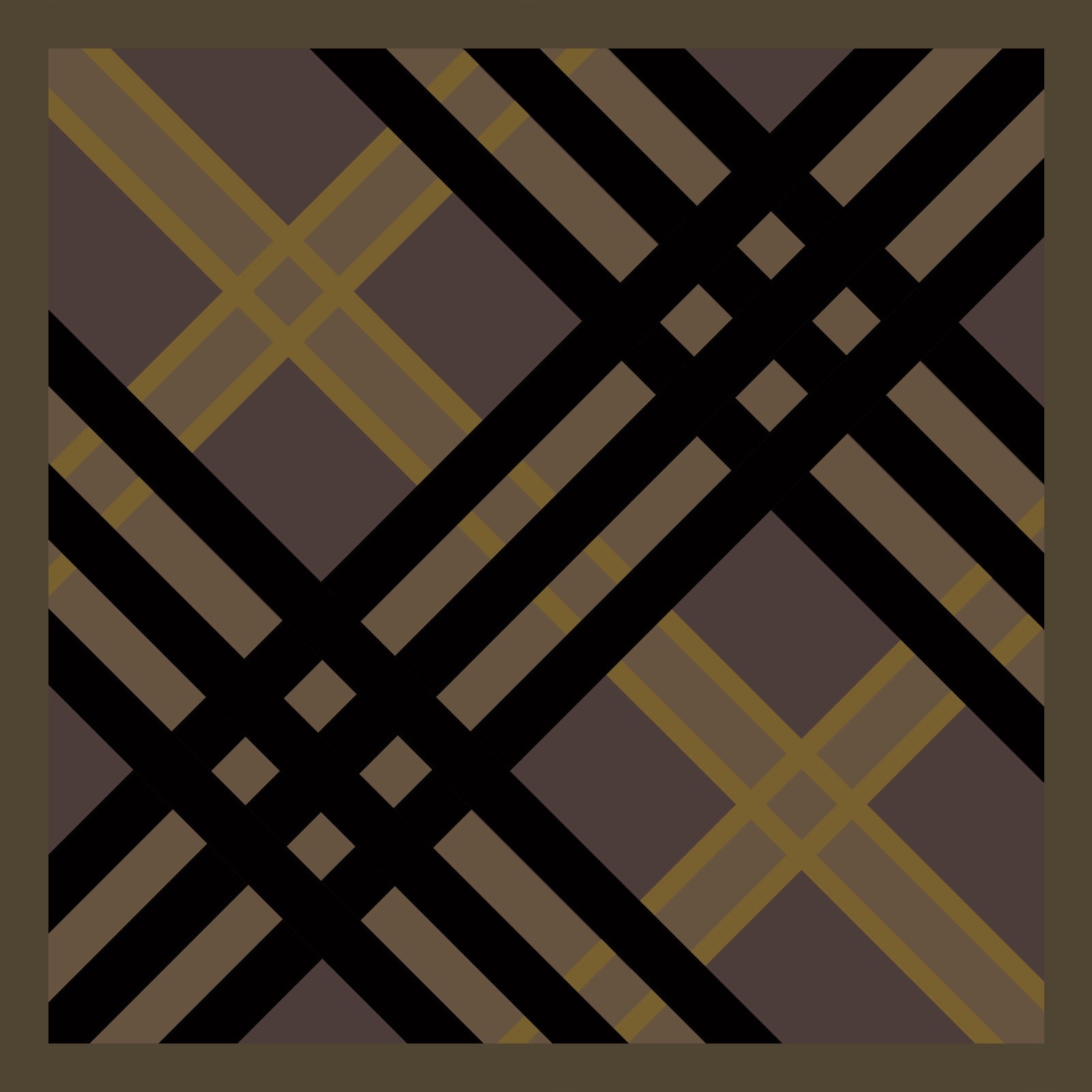 Close-up of Hamida silk scarf showing bold geometric pattern