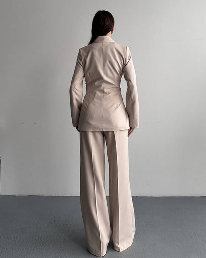 Hamida Belted Chic Styled Short Coat-1