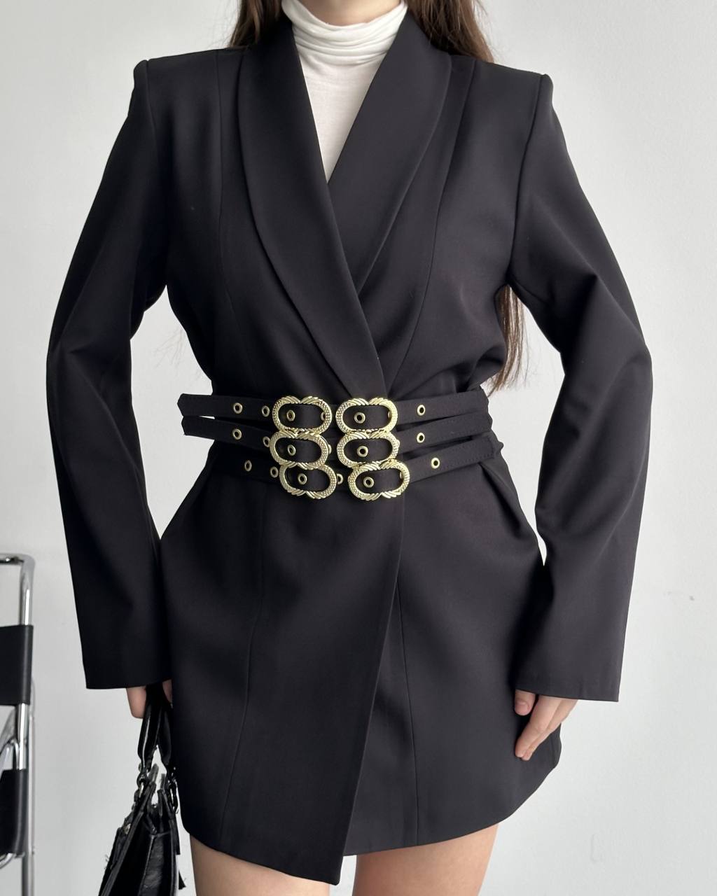 Hamida Classified Triple Belted Coat