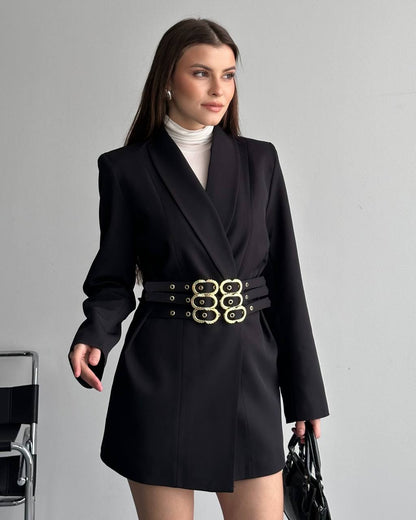 Hamida Classified Triple Belted Coat
