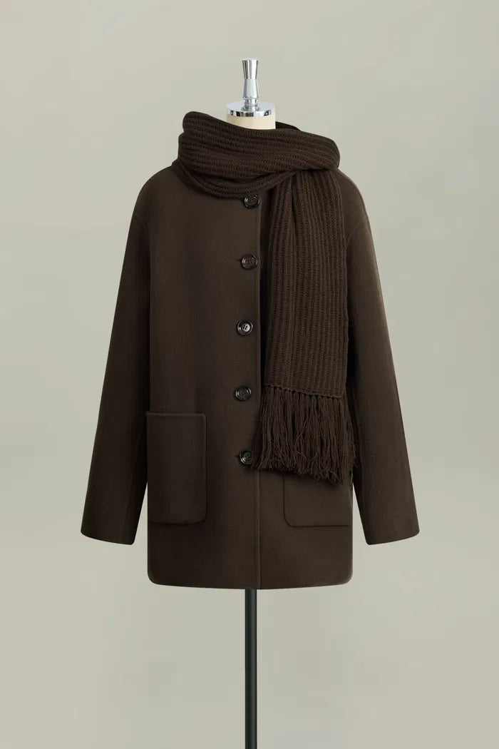 Hamida Coat in Double-Face Merino-Cashmere