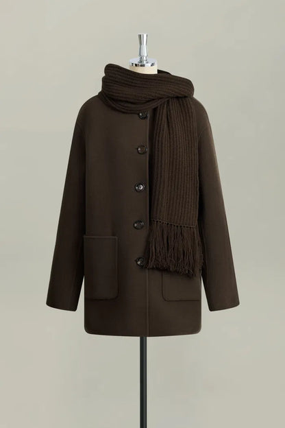 Hamida Coat in Double-Face Merino-Cashmere