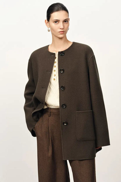 Hamida Coat in Double-Face Merino-Cashmere