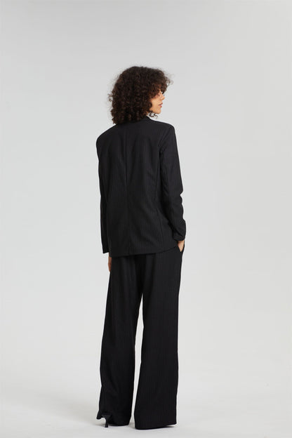 Hamida Cotton Stone Notched Jacket
