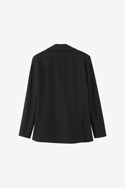 Hamida Cotton Stone Notched Jacket