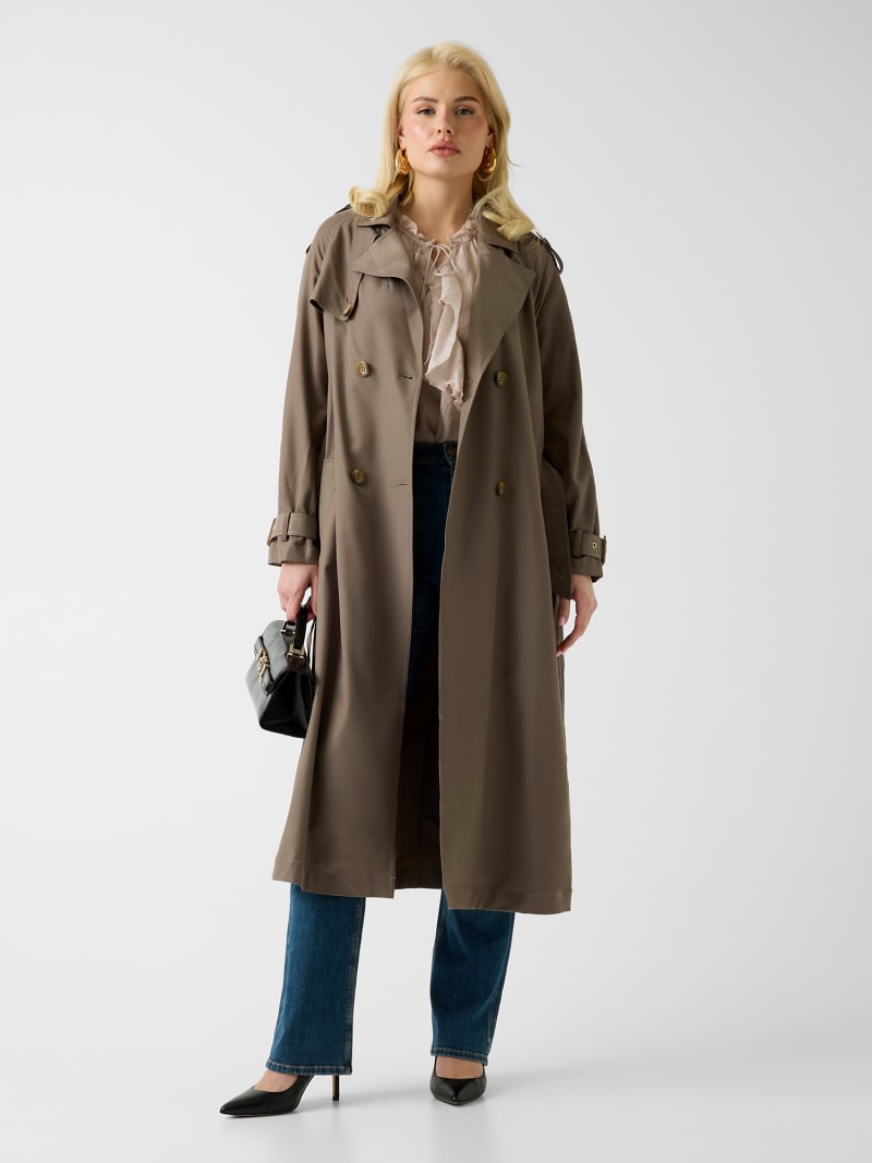 Hamida Viscose-blend trench Coat