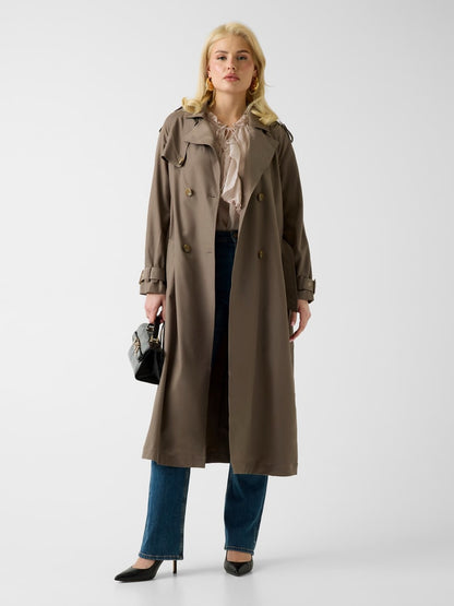 Hamida Viscose-blend trench Coat