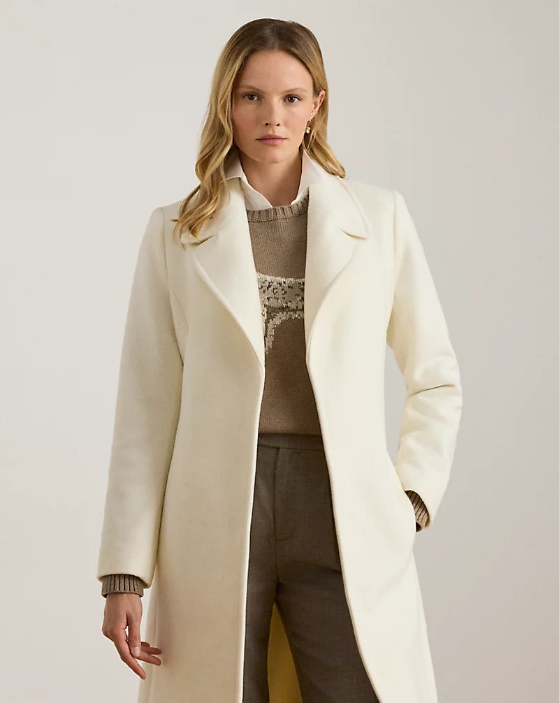 Hamida Wool Blend Women Gown Coat