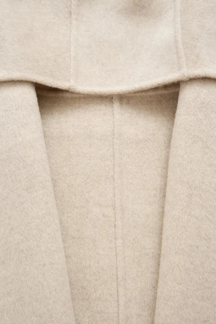 Handcrafted Hooded Cashmere Double-Face Coat