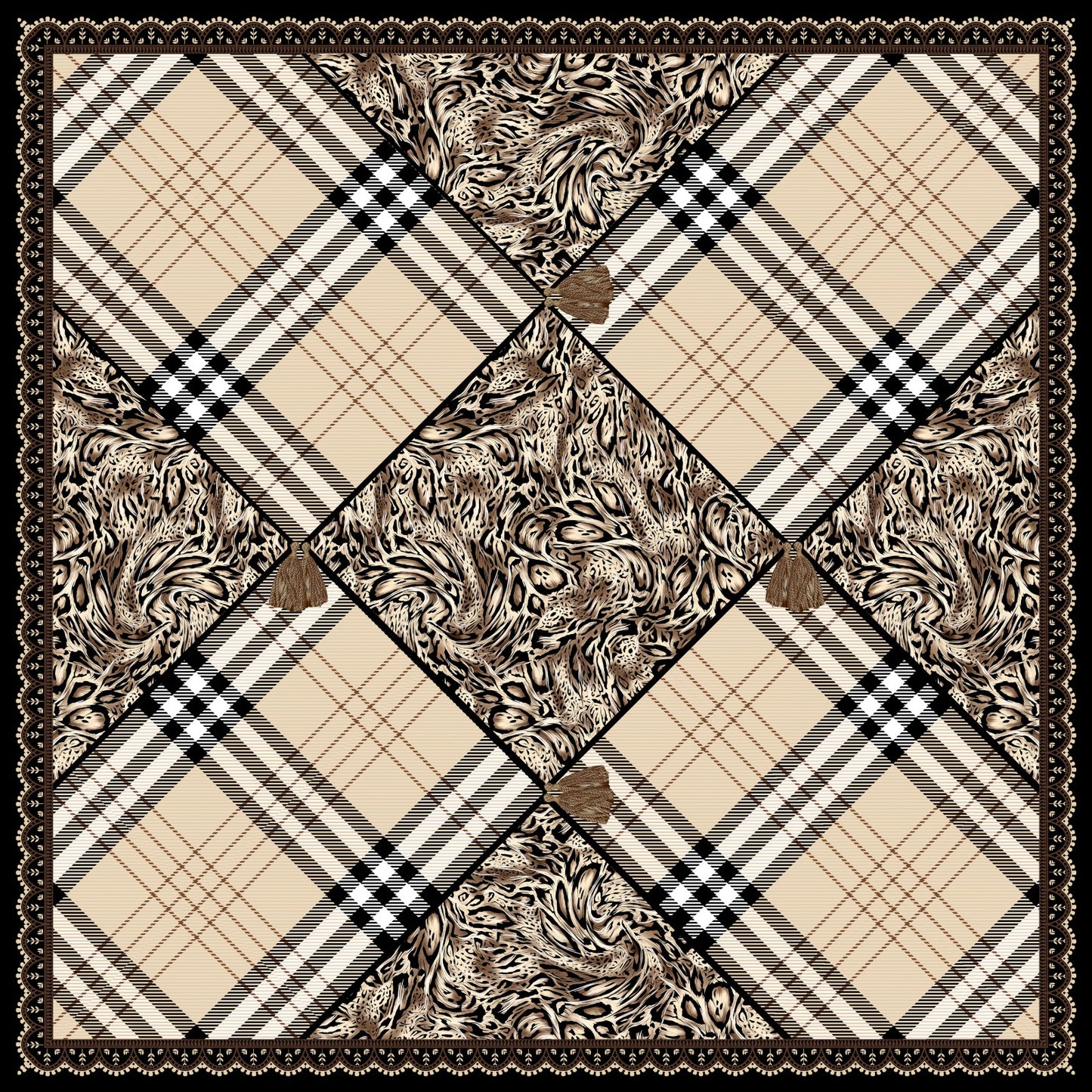 Hamida Heritage Wild Silk Scarf
