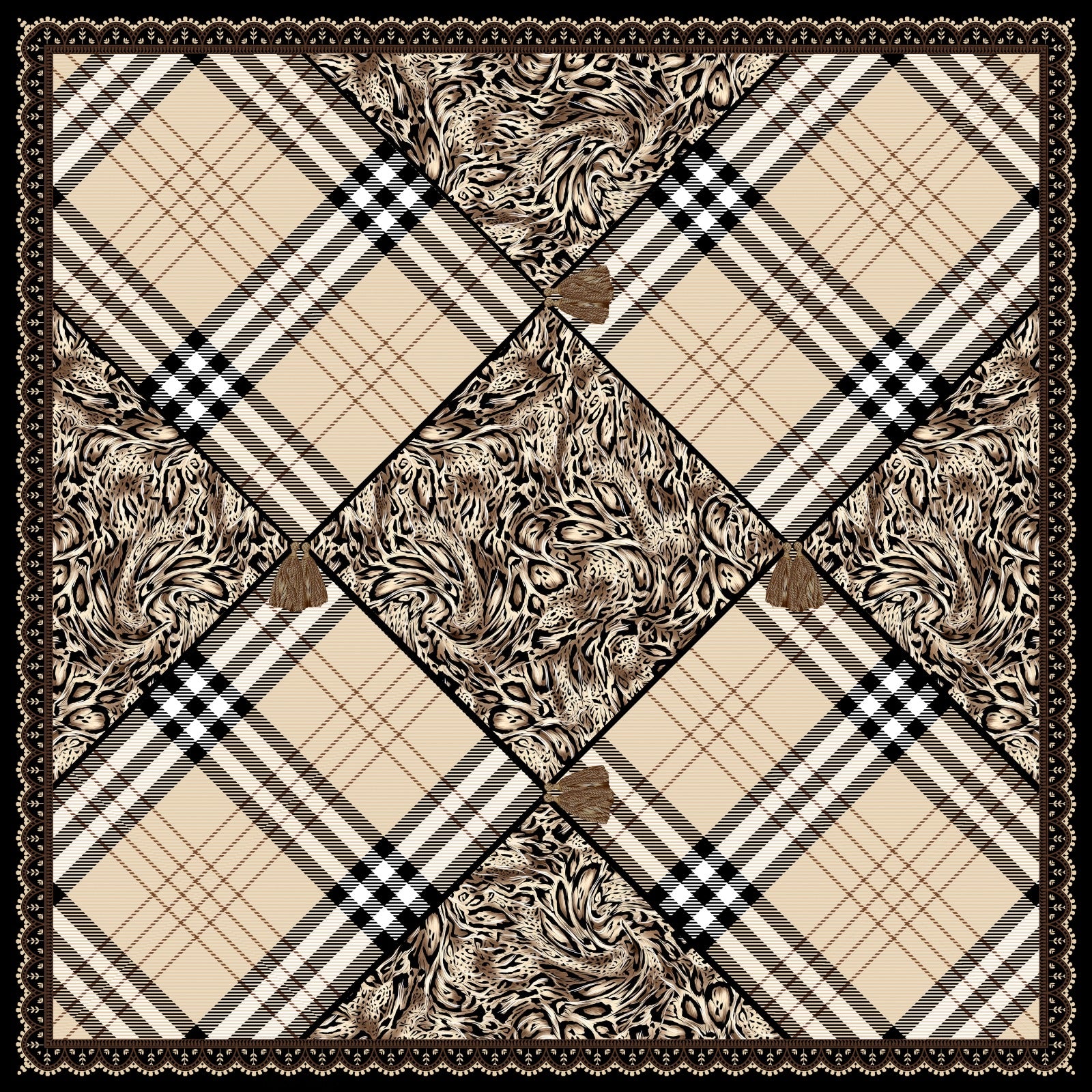 Hamida Heritage Wild Silk Scarf