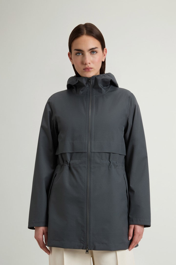 Hooded Trench Raincoat