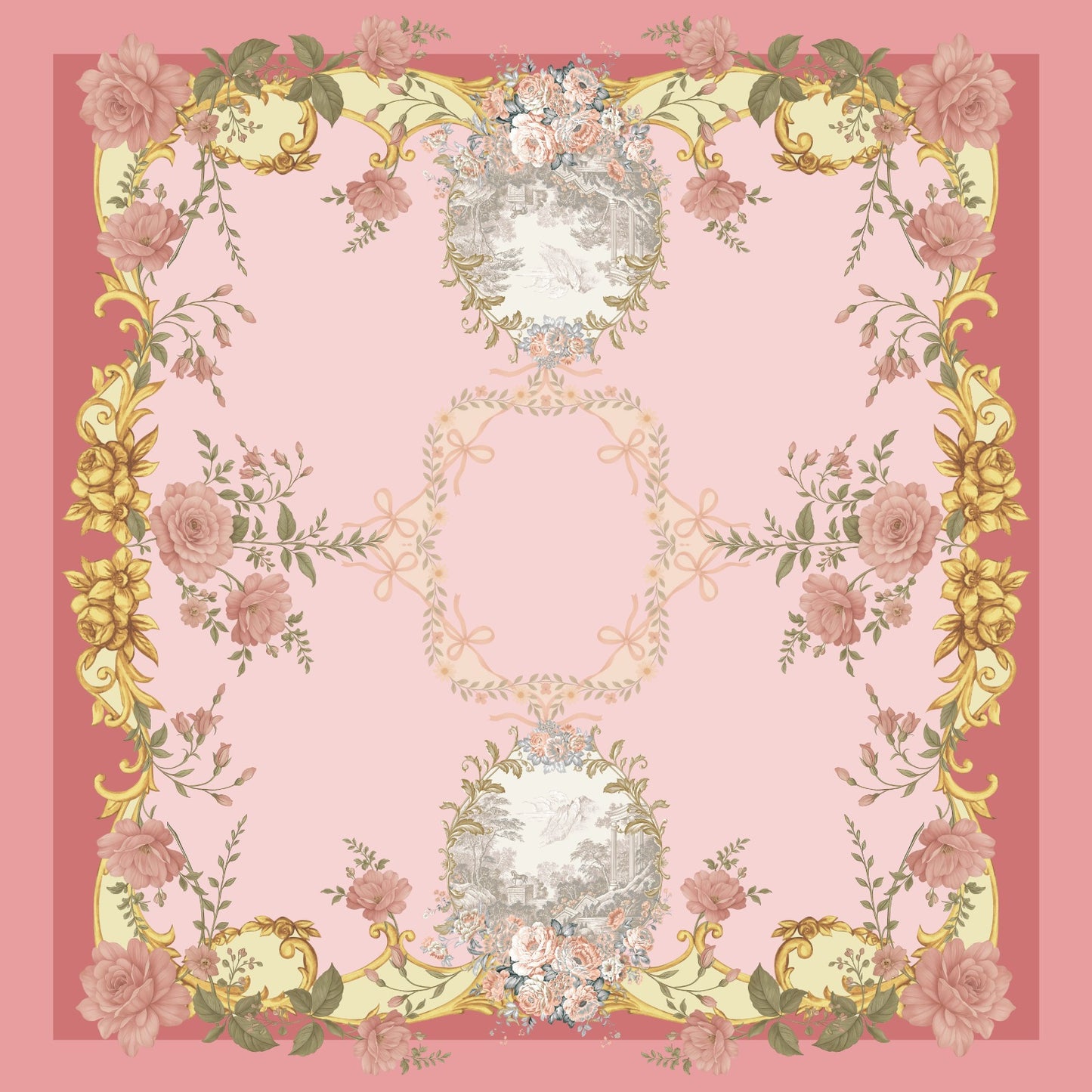 Luxe Floral Silk Scarf