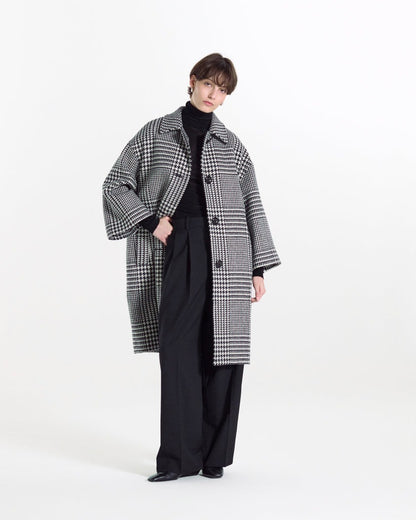 Hamida Wool Cropped Sleeve Coat