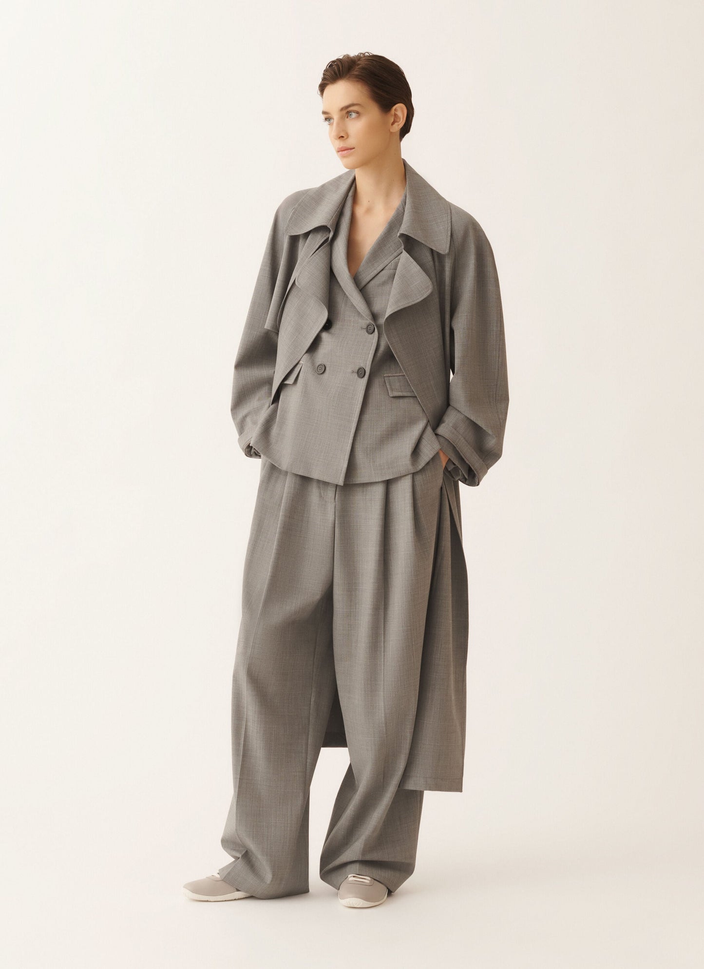 Rich-Styled Viscose Trench Coat
