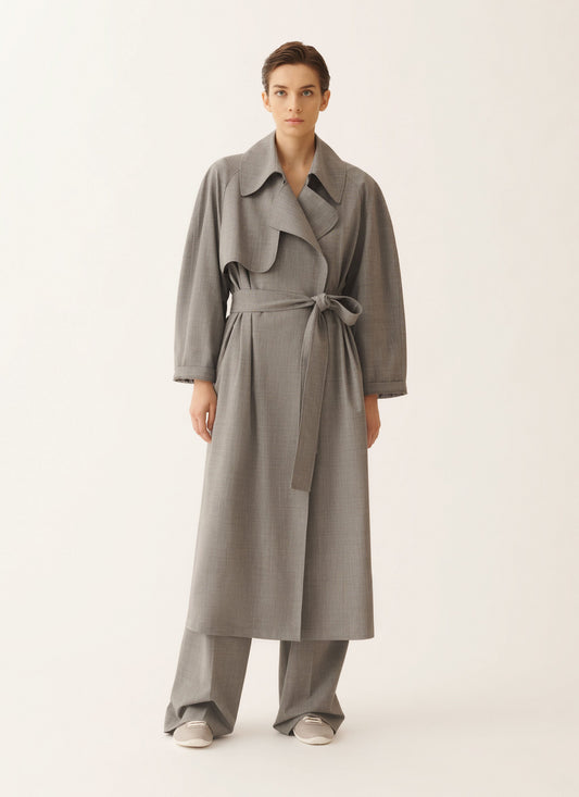 Rich-Styled Viscose Trench Coat