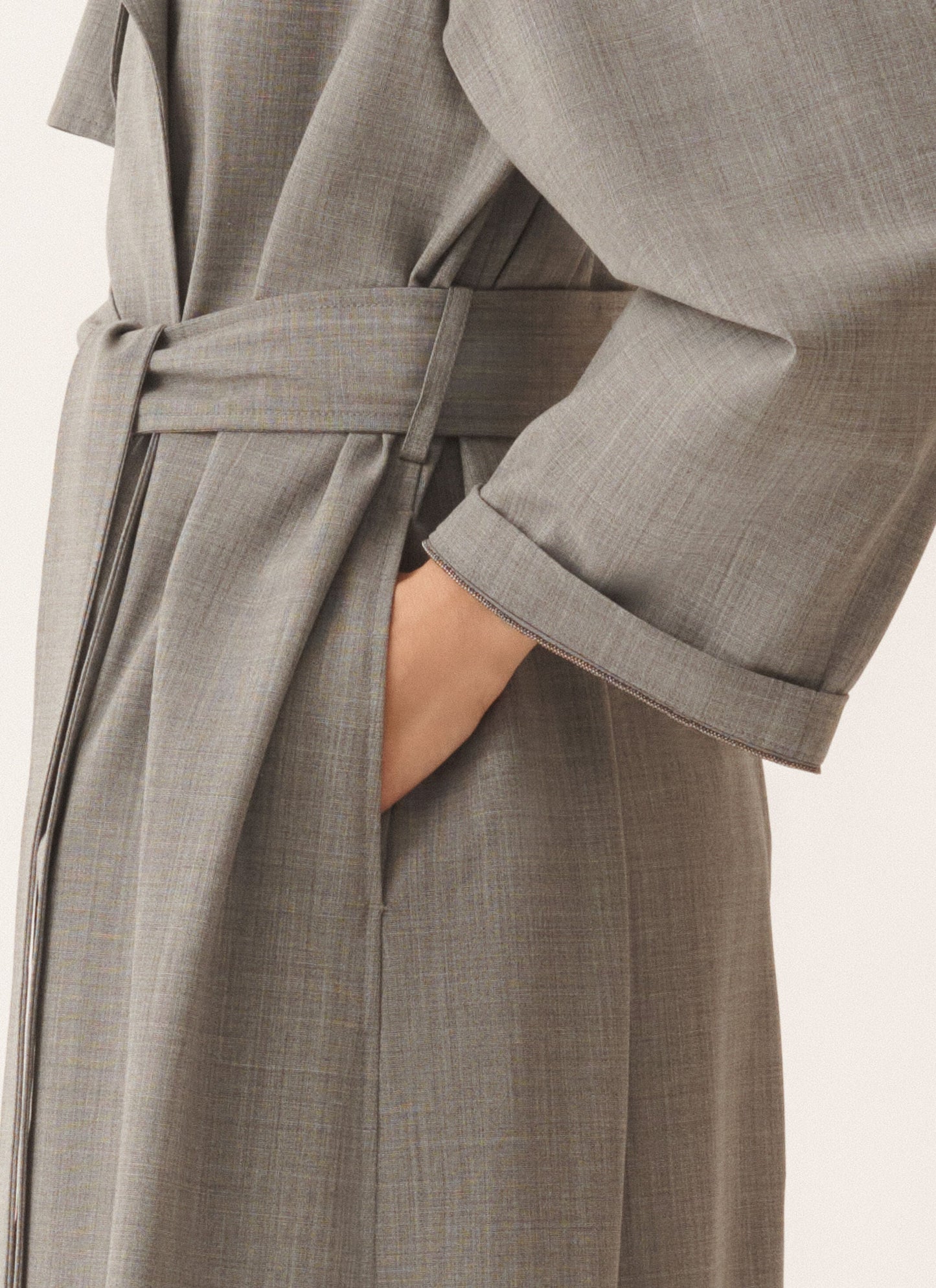 Rich-Styled Viscose Trench Coat