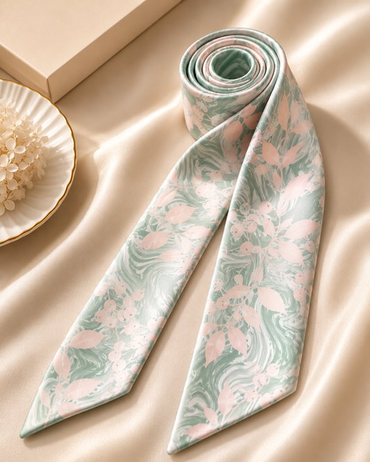 Serene Landscape Silk Scarf1