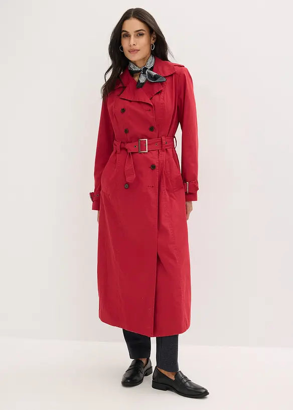 Signature Double-Breasted Belted Trench Coat