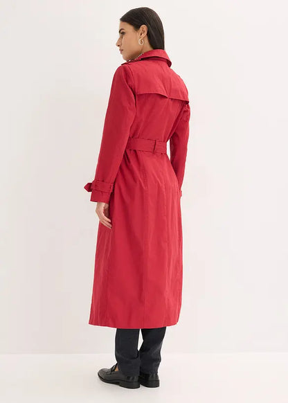 Signature Double-Breasted Belted Trench Coat
