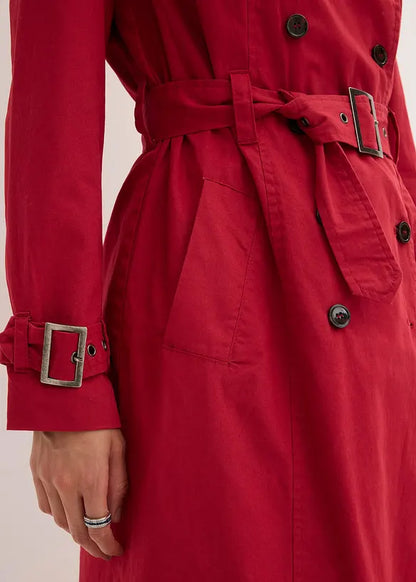 Signature Double-Breasted Belted Trench Coat
